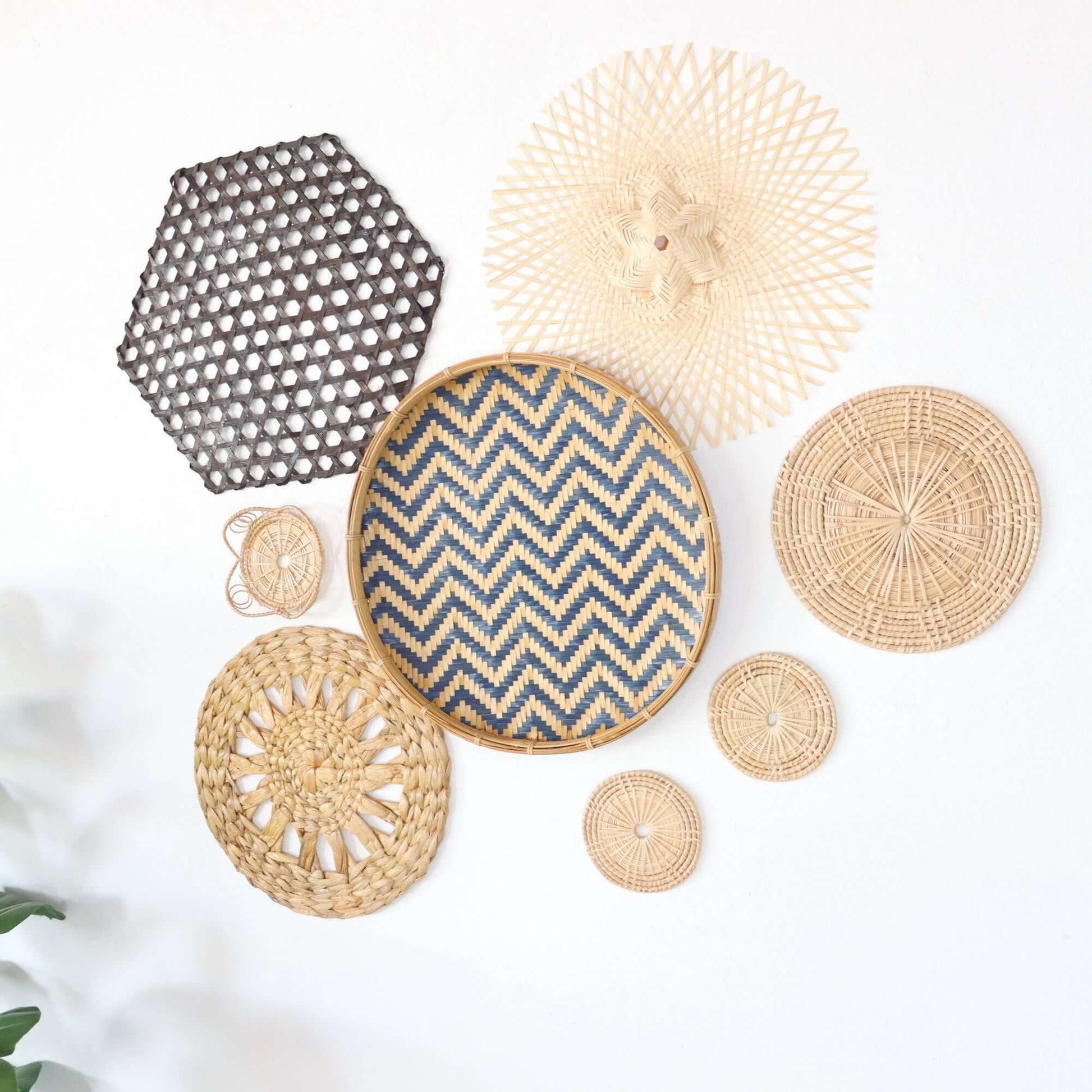 La Na - Wall Hanging Art DeCor Set Of 8 By Thaihome | Wall Decor | Modishstore - 4