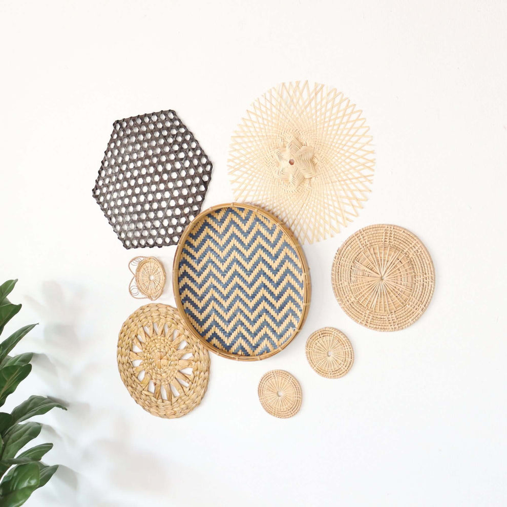 La Na - Wall Hanging Art DeCor Set Of 8 By Thaihome | Wall Decor | Modishstore - 5