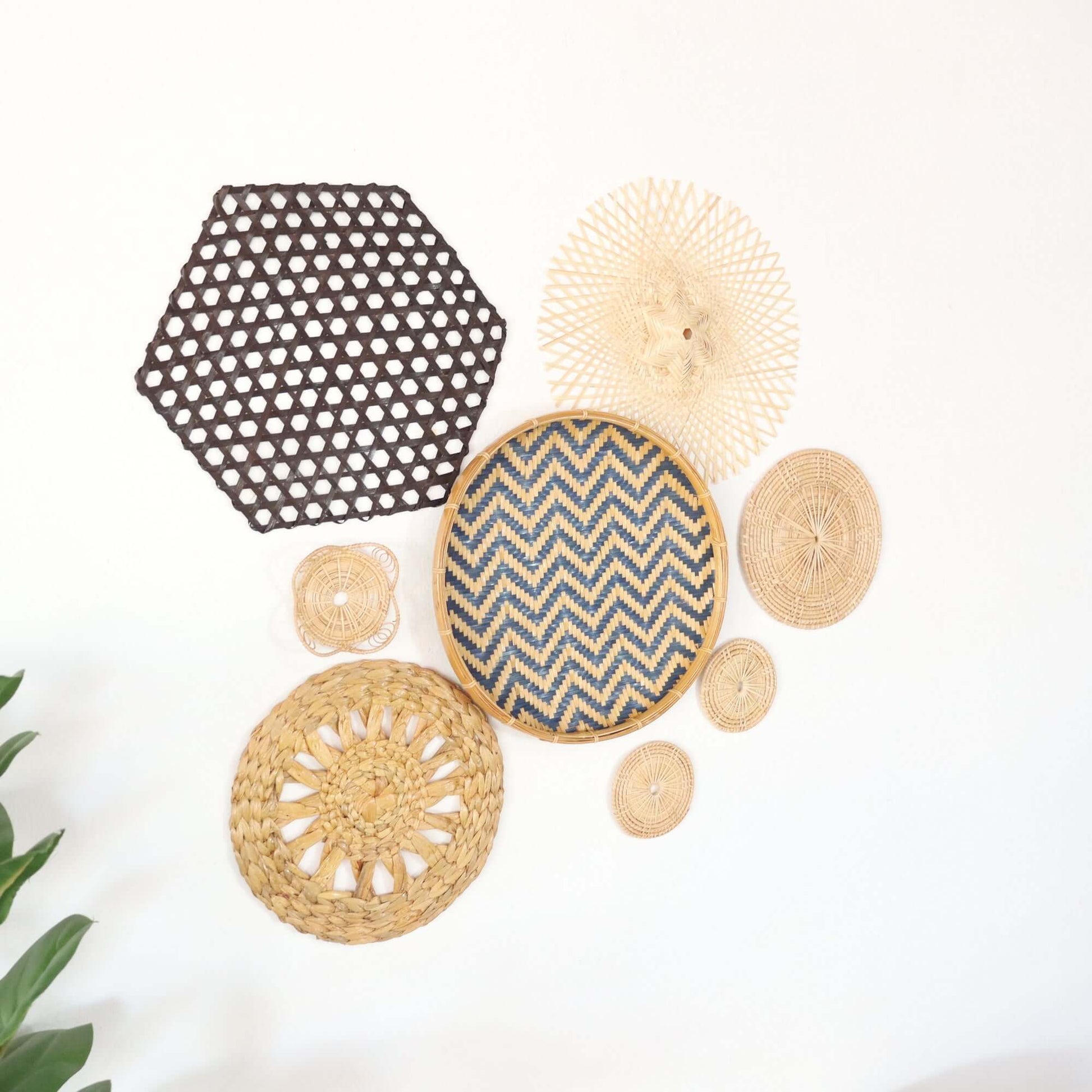 La Na - Wall Hanging Art DeCor Set Of 8 By Thaihome | Wall Decor | Modishstore - 6