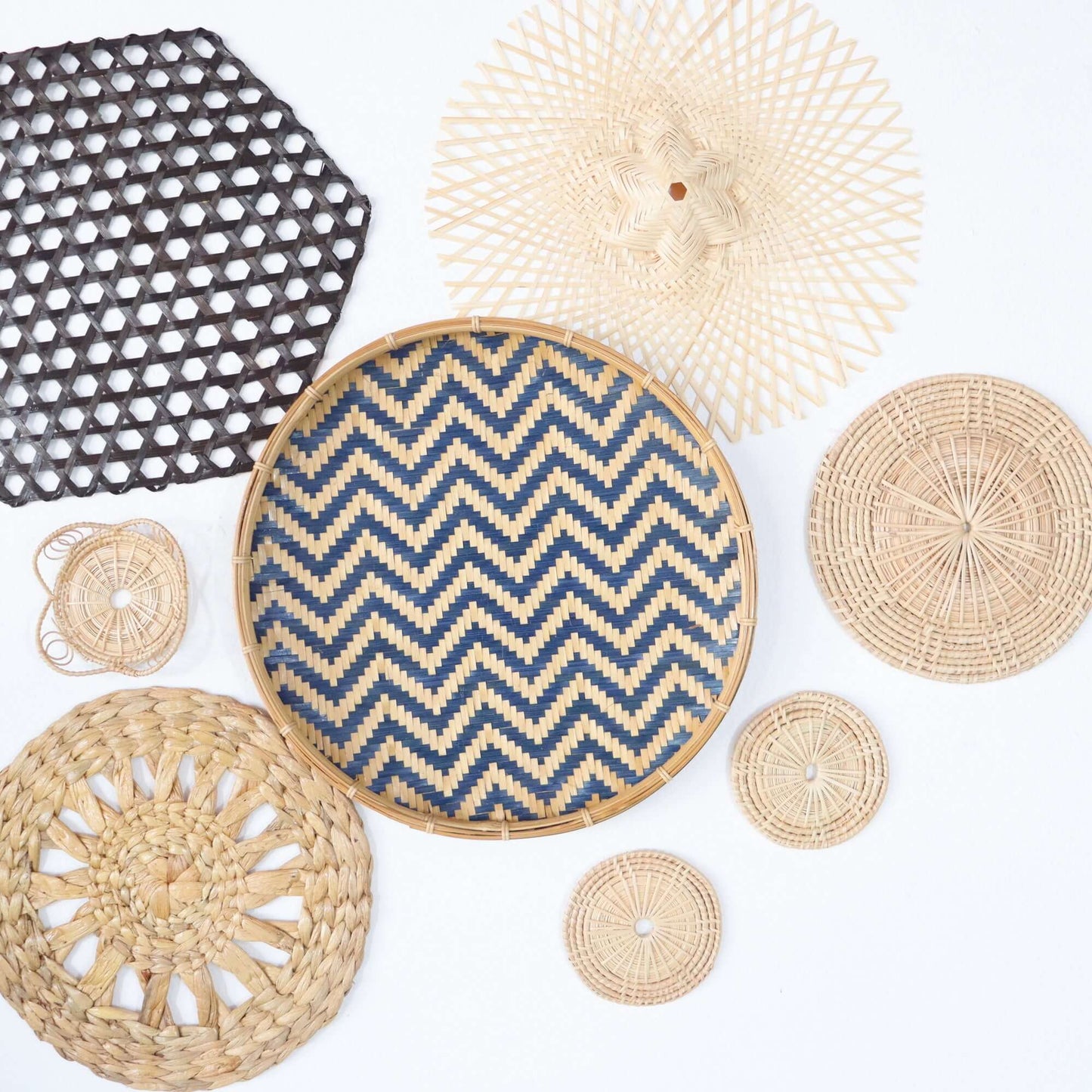 La Na - Wall Hanging Art DeCor Set Of 8 By Thaihome | Wall Decor | Modishstore - 8