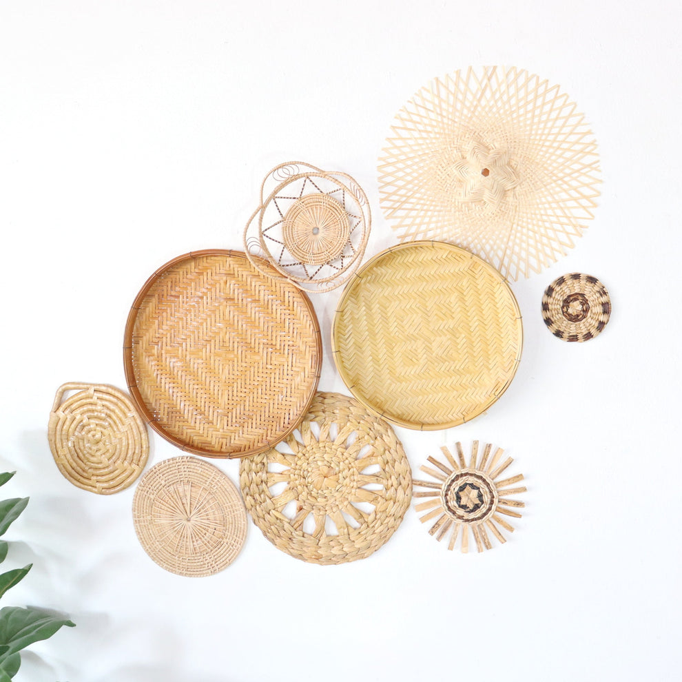 San Suay -  Wall Hanging Decor (Set Of 9) By Thaihome | Wall Decor | Modishstore - 6