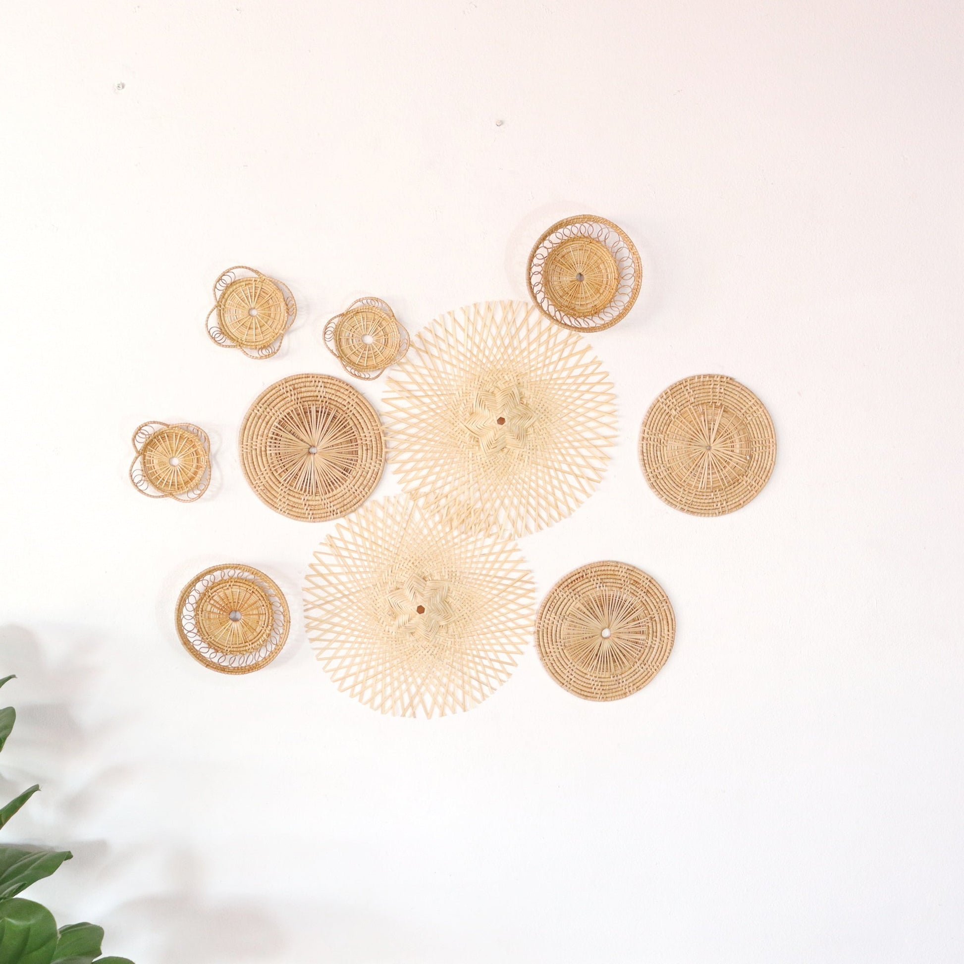 Pan Na Na - Wall Hanging Decor Set Of 10 By Thaihome | Wall Decor | Modishstore