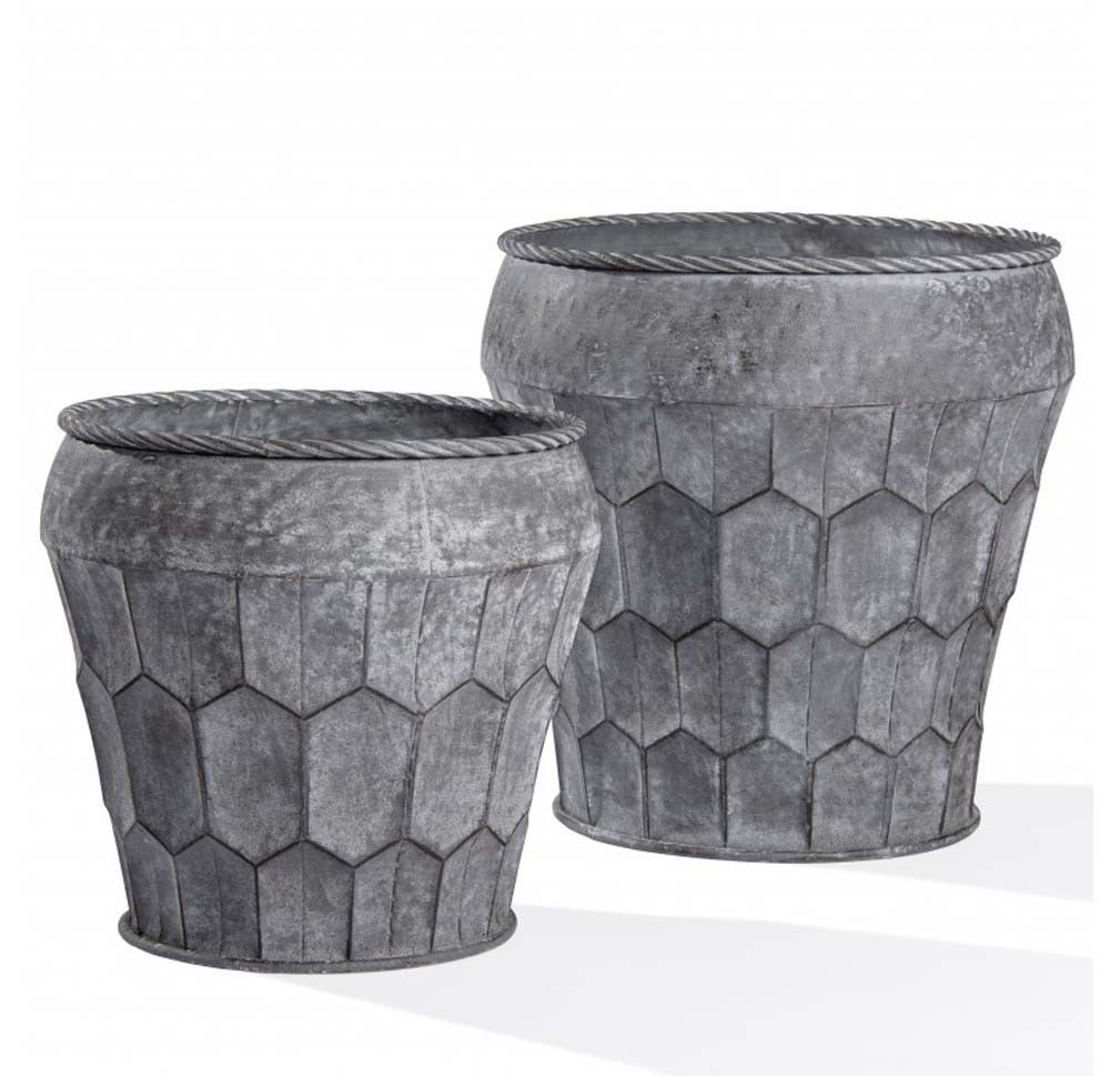 Gold Leaf Design Group Pompeii Iron Urn - Set Of 2 | Planters, Troughs & Cachepots | Modishstore-2