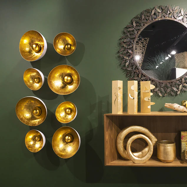 Natsu 18"D Wall Art, Gold By Gold Leaf Design Group | Wall Art | Modishstore