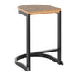 LumiSource Industrial Demi Counter Stool - Set of 2-5