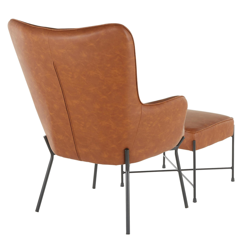 LumiSource Izzy Lounge Chair + Ottoman Set-3