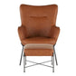 LumiSource Izzy Lounge Chair + Ottoman Set-4