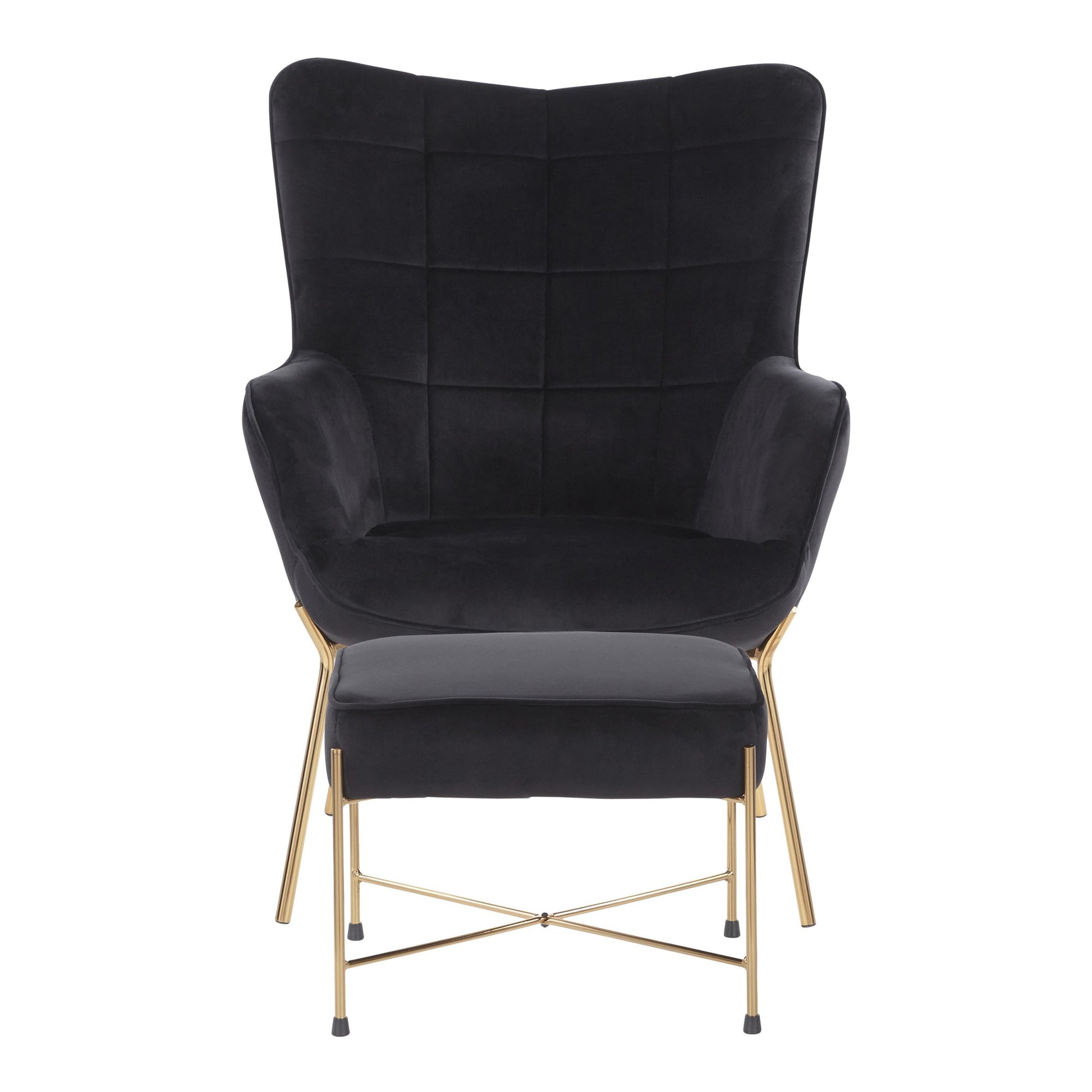 LumiSource Izzy Lounge Chair + Ottoman Set-14