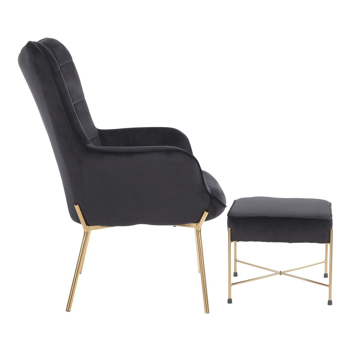 LumiSource Izzy Lounge Chair + Ottoman Set-27