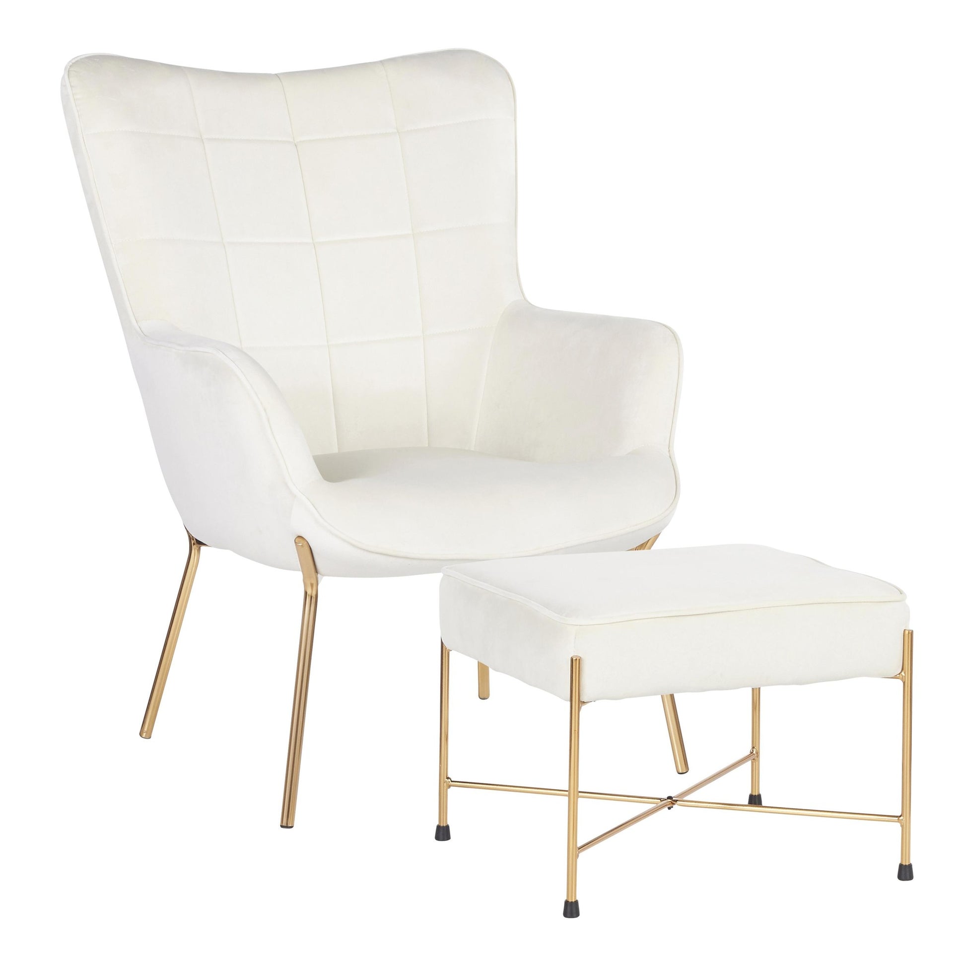 LumiSource Izzy Lounge Chair + Ottoman Set-31