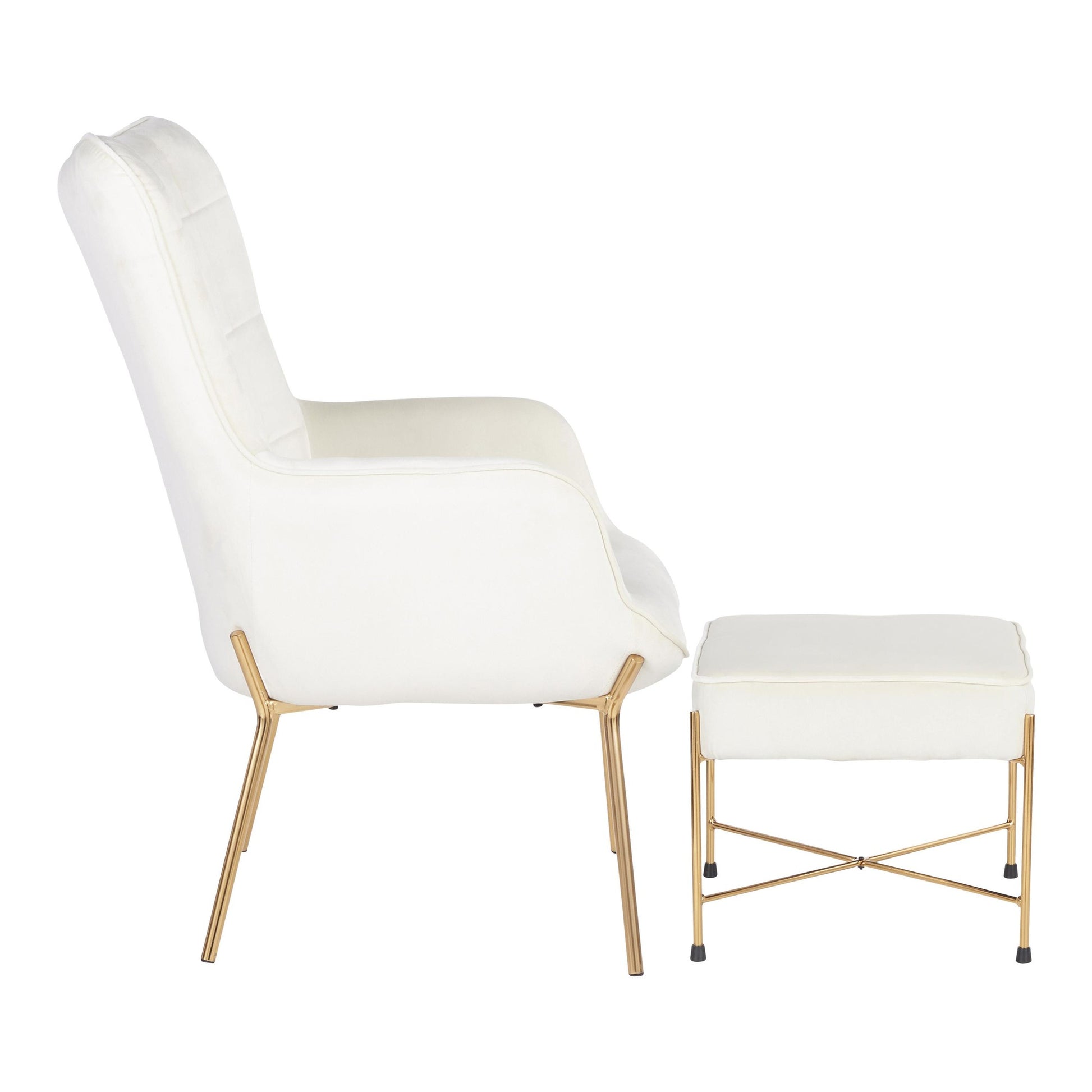 LumiSource Izzy Lounge Chair + Ottoman Set-26
