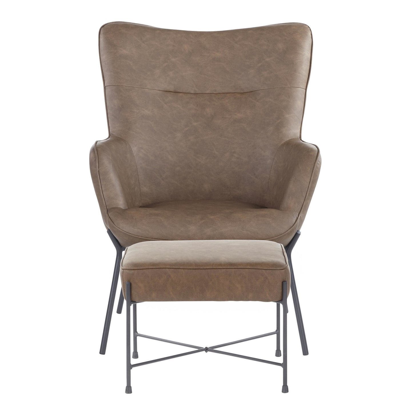 LumiSource Izzy Lounge Chair + Ottoman Set-11