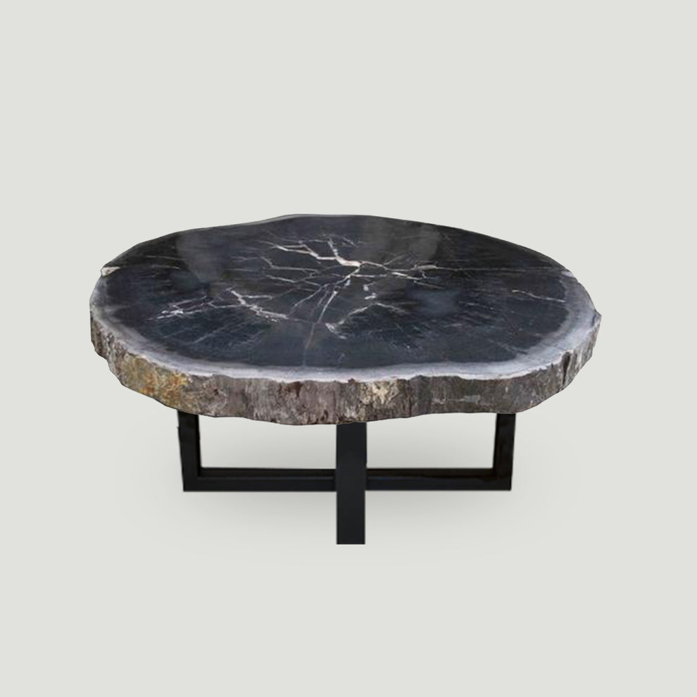Petrified Wood Slab Coffee Table 26" x 26" x 2"H - PFT0338/22-3