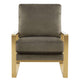 LeisureMod Jefferson Velvet Design Accent Armchair With Gold Frame | Armchairs | Modishstore - 8