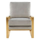LeisureMod Jefferson Velvet Design Accent Armchair With Gold Frame | Armchairs | Modishstore - 17