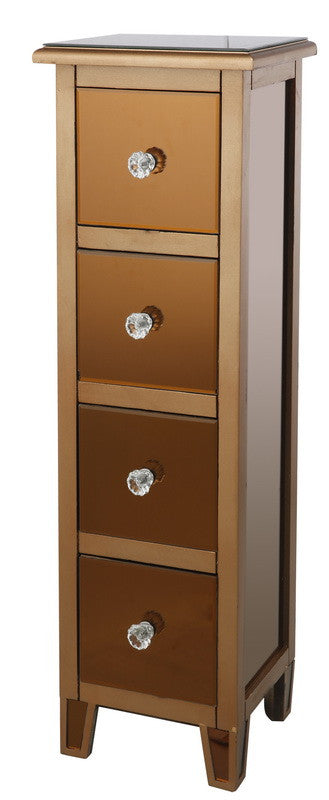A&B Home Mirrored 4-Drawer Cabinet | Drawers | Modishstore
