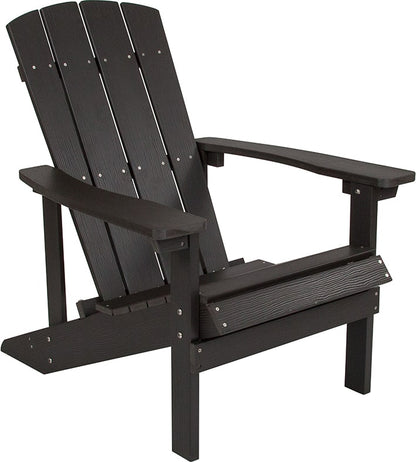 Charlestown All-Weather Adirondack Chair Faux Wood by Flash Furniture | Outdoor Chaise Lounges | Modishstore - 10