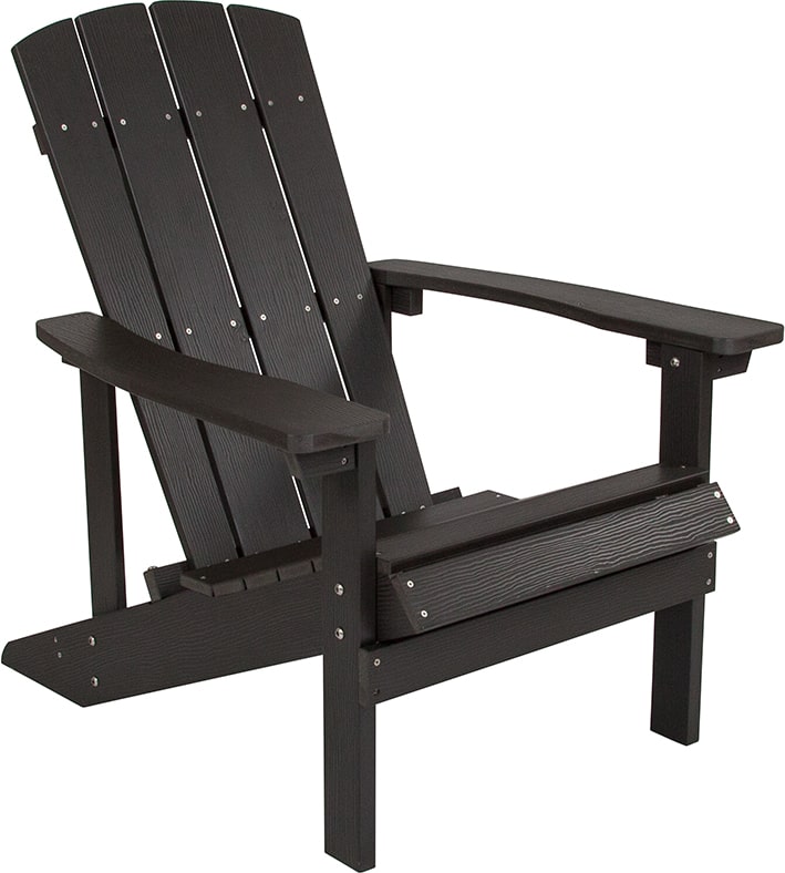 Charlestown All-Weather Adirondack Chair Faux Wood by Flash Furniture | Outdoor Chaise Lounges | Modishstore - 10