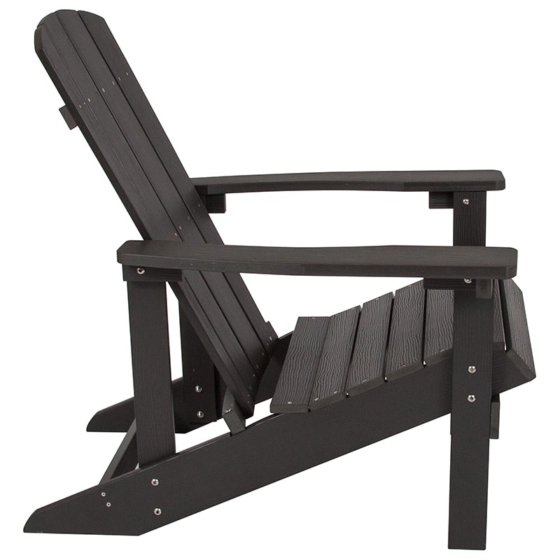 Charlestown All-Weather Adirondack Chair Faux Wood by Flash Furniture | Outdoor Chaise Lounges | Modishstore - 6