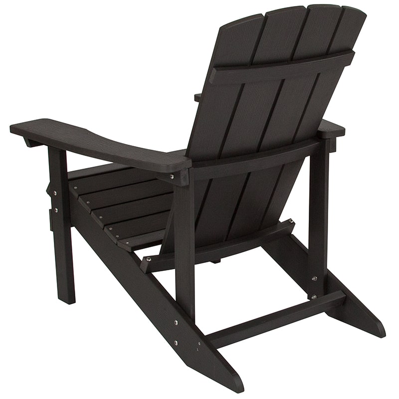 Charlestown All-Weather Adirondack Chair Faux Wood by Flash Furniture | Outdoor Chaise Lounges | Modishstore - 7