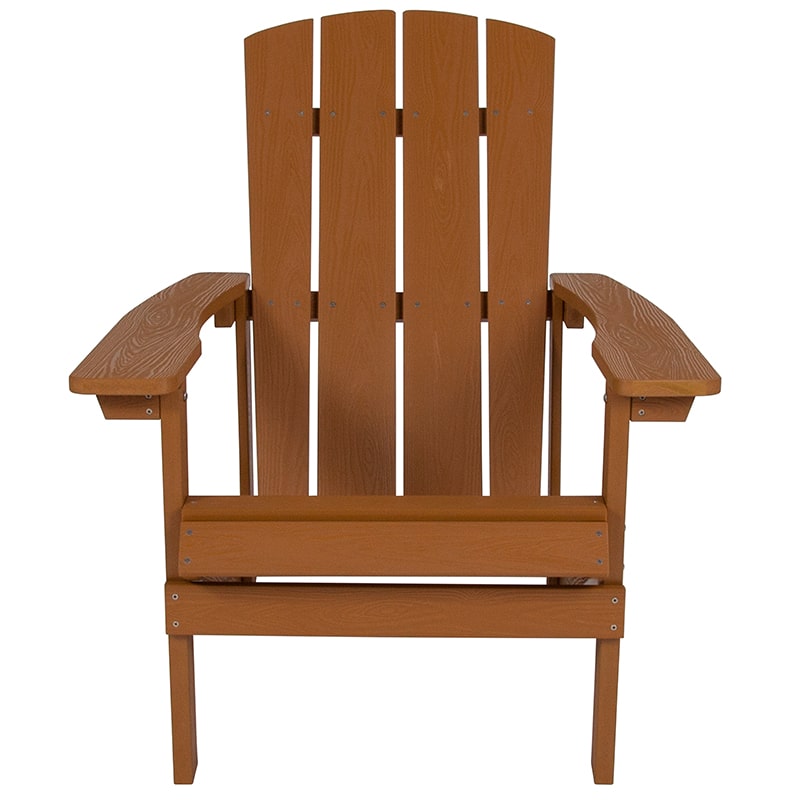 Charlestown All-Weather Adirondack Chair Faux Wood by Flash Furniture | Outdoor Chairs | Modishstore-13