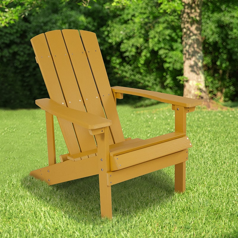Charlestown All-Weather Adirondack Chair Faux Wood by Flash Furniture | Outdoor Chairs | Modishstore-18