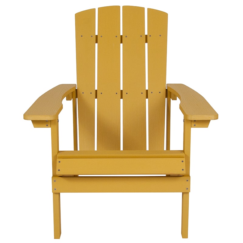 Charlestown All-Weather Adirondack Chair Faux Wood by Flash Furniture | Outdoor Chaise Lounges | Modishstore - 17