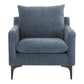 Paris Armchair Blue By Moe's Home Collection | Armchairs | Modishstore - 1
