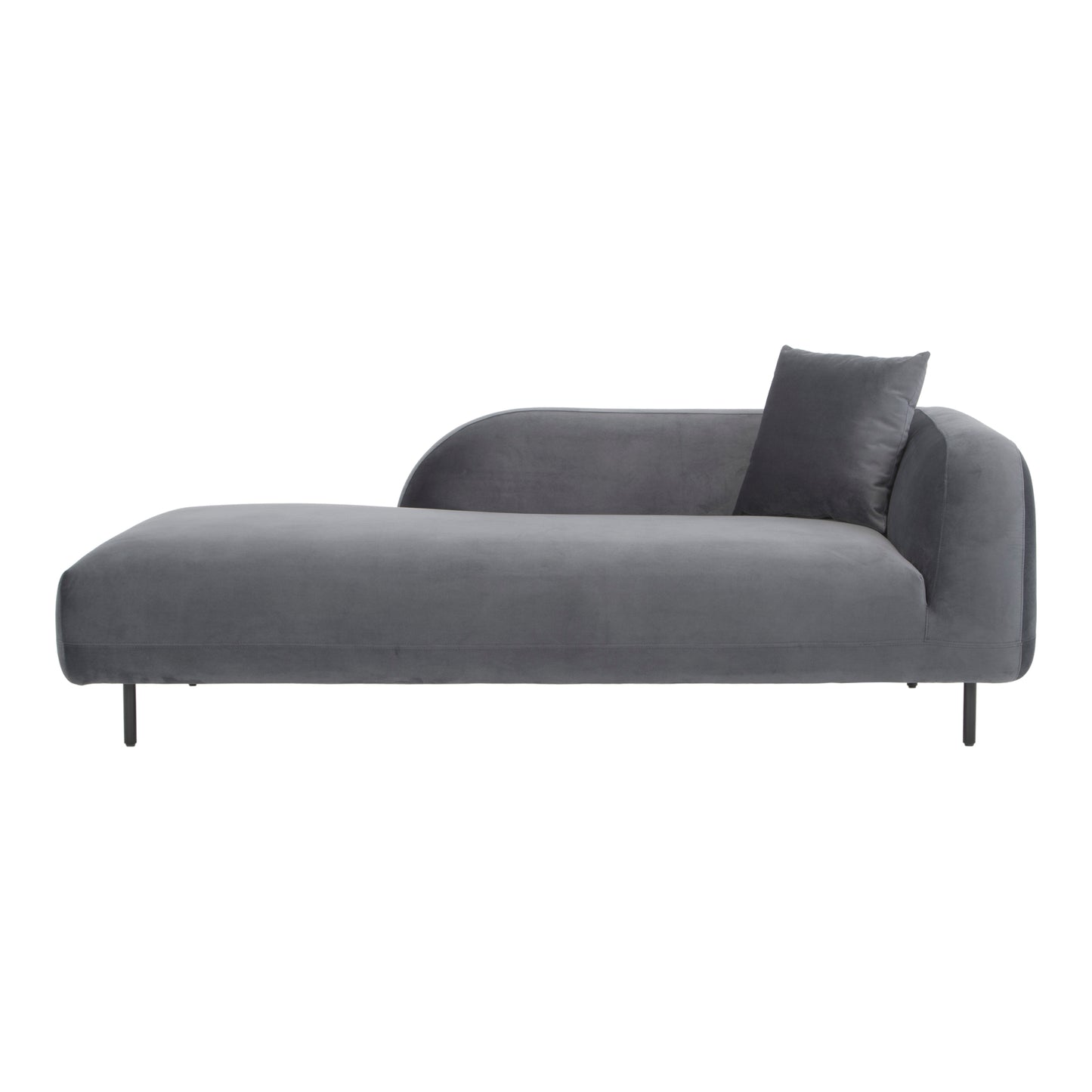 DELEUZE CHAISE BLACK | Modishstore | Chairs & Recliners-4