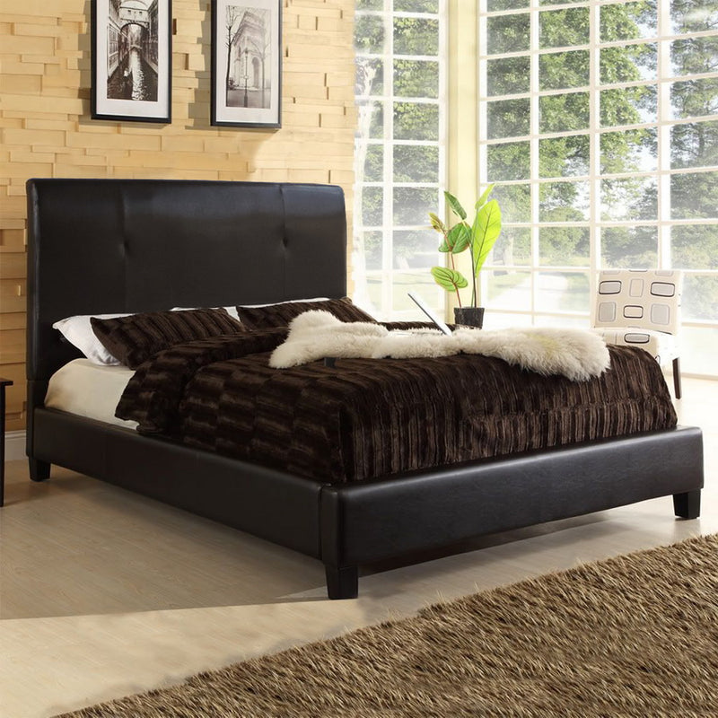 Baxton Studio Cambridge Dark Brown Queen Sized Bed | Modishstore | Beds