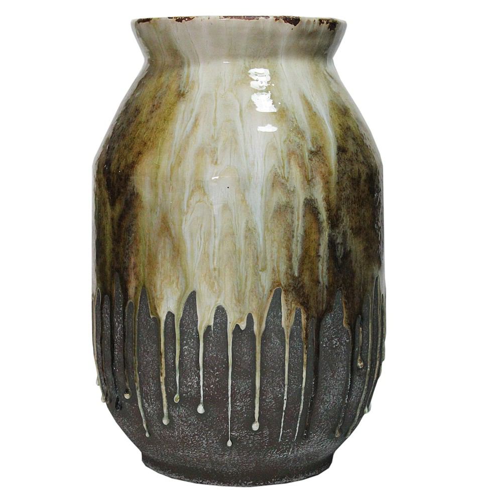Moe's Home Collection Born Ceramic Vase - Amber | Modishstore | Vases