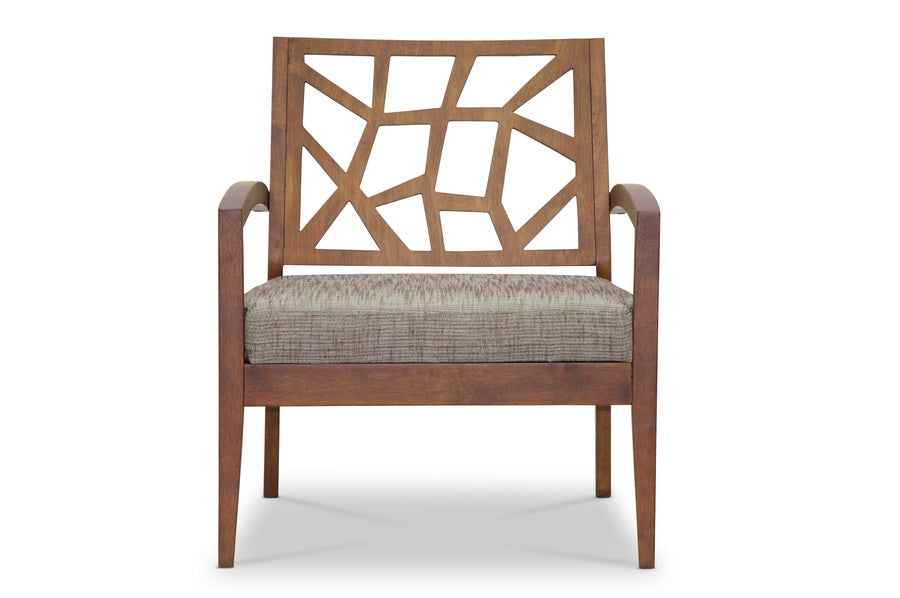 baxton studio jennifer modern lounge chair with gravel fabric seat | Modish Furniture Store-2