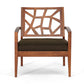 baxton studio jennifer modern lounge chair with dark brown fabric seat | Modish Furniture Store-2