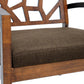 baxton studio jennifer modern lounge chair with dark brown fabric seat | Modish Furniture Store-3