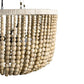 Juliet Wood Beaded Chandelier - Small by Jeffan | Chandeliers | Modishstore