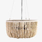 Juliet Wood Beaded Chandelier - Small by Jeffan | Chandeliers | Modishstore - 2
