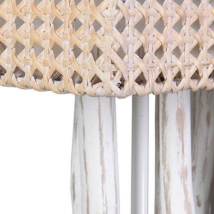 Jungle Rattan Floor Lamp White With Rectangular Shade (2 boxes per piece) by Jefffan | Floor Lamps | Modishstore - 2