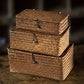 Vagabond Vintage Hand Woven Brown Rattan Boxes | Modishstore | Decorative Boxes-2