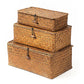 Vagabond Vintage Hand Woven Brown Rattan Boxes | Modishstore | Decorative Boxes