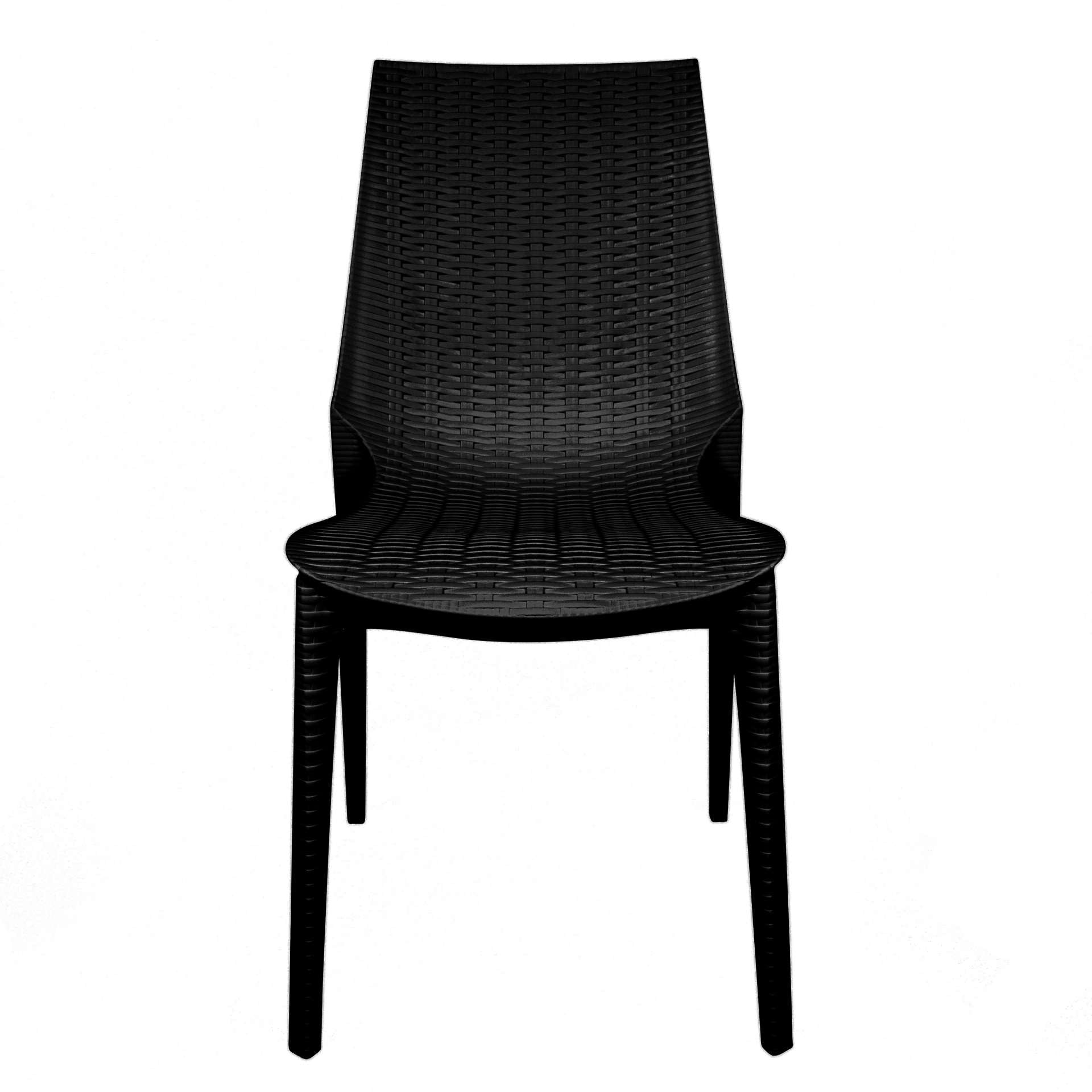 LeisureMod Kent Outdoor Dining Chair, Set of 4 |  | Modishstore - 2