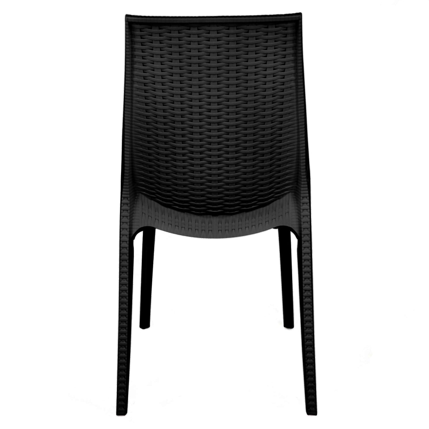 LeisureMod Kent Outdoor Dining Chair, Set of 4 |  | Modishstore - 5