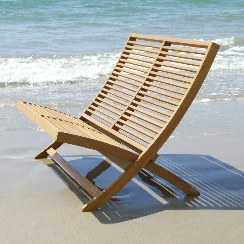 A&B Home Bayside Retreat Acacia Loveseat | Outdoor Chaise Lounges | Modishstore