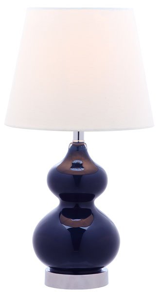 Safavieh Eva Double Mini Table Lamp - Navy | Table Lamps | Modishstore - 2