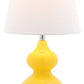 Safavieh Eva Double Mini Table Lamp - Yellow | Table Lamps | Modishstore - 2