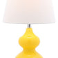 Safavieh Eva Double Mini Table Lamp - Yellow | Table Lamps | Modishstore - 2
