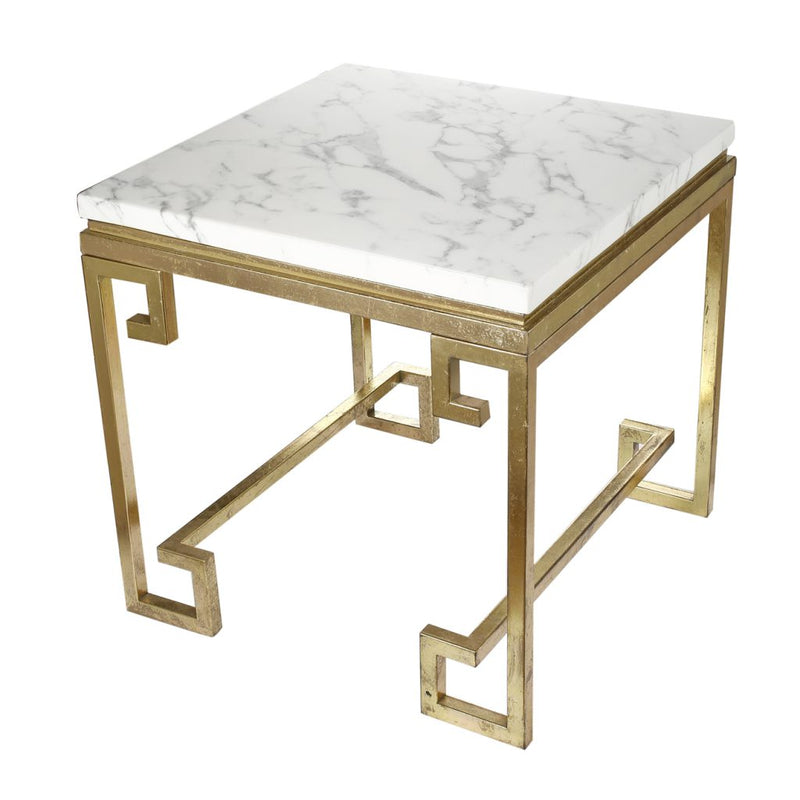A&B Home White Marble End Tables | End Tables | Modishstore