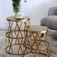 A&B Home Urban Vogue Gold Accent Tables | Nesting Tables | Modishstore