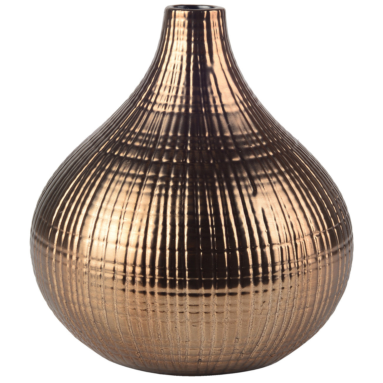 A&B Home Woven Gold Vase - Set Of 2 | Vases | Modishstore