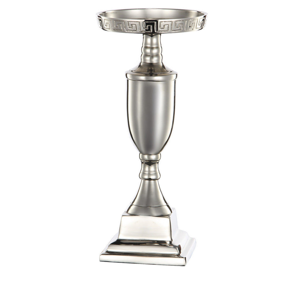 A&B Home Rhodes Cafe Nickel Candle Holder - Set Of 2 | Candle Holders | Modishstore - 2