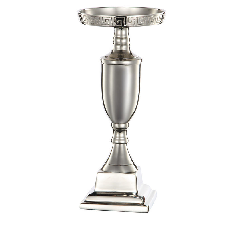 A&B Home Rhodes Cafe Nickel Candle Holder - Set Of 2 | Candle Holders | Modishstore - 2